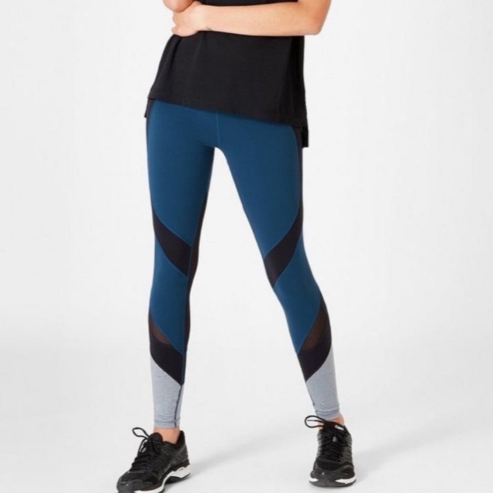 Sweaty Betty Power Leggings Mesh Beetle Blue